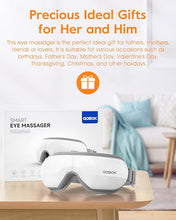 Load image into Gallery viewer, Eye Massager with Heat, Smart Heated Eye Mask Massager with Bluetooth Music, Eye Care Gift Massage Muscles for Relax Eye Strain, Migraines, Headache, Birthday Christmas Gifts for Women Men
