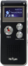 Load image into Gallery viewer, Voice Recorder 16GB Capacity Voice Activated Recording Device Digital Voice Recorder for Lectures, Meetings, Interviews Audio Recorder with USB Rechargeable WAV/MP3 Tape Recorder (16GB)
