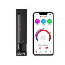 Load image into Gallery viewer, MEATER SE: Smart Bluetooth Meat Thermometer | Long Wireless Range | for Oven, Grill, Kitchen, BBQ, Smoker, Air Fryer | Step-by-Step Recipes in App | Dual Sensors | Black Charger [2024 Release]
