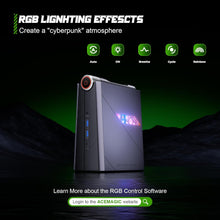 Load image into Gallery viewer, ACEMAGIC Mini Gaming PC i9, i9-11900H Processor(Up to 4.9GHz), Mini PC Gaming 16GB RAM 512GB NVME SSD, Mini Computers Desktop with 3 Modes/RGB/Dual Fans/Wifi 6/BT5.2
