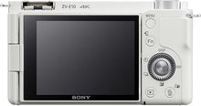 Load image into Gallery viewer, Sony Alpha ZV-E10 - APS-C Interchangeable Lens Mirrorless Vlog Camera - White
