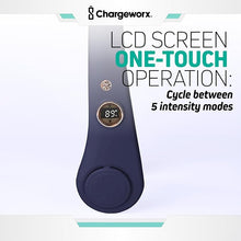 Load image into Gallery viewer, Portable Neck Fan Rechargeable USB, 5 Adjustable Modes, 4000 mAh Battery, 4-6 Hour Battery, Bladeless Fan Design, LCD Screen, Super Quiet Fan, 360° Coverage (Blue)
