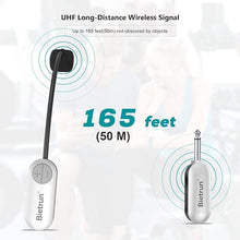 Load image into Gallery viewer, Bietrun UHF Wireless Microphone Headset, 165ft Range, Working Time 6H, 1/4&#39;&#39;Plug, Wireless Headset Mic ?Handheld Mic 2 in 1, for Karaoke Speaker, Amplifier, Mic Speakers, PA System, Teaching, Fitness
