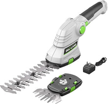 Load image into Gallery viewer, PHALANX Cordless Grass Shears 2-in-1 Handheld Hedge Trimmer,7.2V Electric Grass Trimmer Turnable Handle, Rechargeable Lithium-Ion Battery and Charger Included for Lawn/Garden
