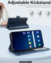 Load image into Gallery viewer, OCASE Compatible with Galaxy S25 Plus Wallet Case, PU Leather Flip Folio Case with Card Holders RFID Blocking Kickstand [Shockproof TPU Inner Shell] Protective Phone Cover 6.7 Inch 2025, Retro Blue
