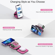 Load image into Gallery viewer, Wireless Charger 3 in 1,RTOPS Magnetic Travel Wireless Charging Station Multple Devices,GaN 3 in 1 Charging Station,Compatible for iPhone16/15/14/13/Pro/Max,iWatch,AirPods4/3/2/Pro(Adapter Includes)
