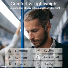 Load image into Gallery viewer, Bone Conduction Headphones Waterproof Swimming Headphones with Built-in MP3 Player 16G Memory, Bluetooth 5.3 Open Ear Headset for Underwater, Running, Cycling and More Activities (Open Black)
