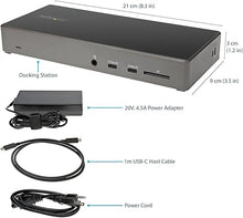 Load image into Gallery viewer, StarTech.com USB C Dock - Triple 4K Monitor USB Type-C Docking Station - 100W Power Delivery - DP 1.4 Alt Mode &amp; DSC, 2X DisplayPort 1.4/HDMI 2.0-6xUSB (2X 10Gbps), SD - Windows/Chrome (DK31C2DHSPD)
