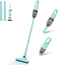 Load image into Gallery viewer, Cordless Vacuum Cleaner, 2-in-1 Lightweight Stick Vacuum w/100W Powerful Motor &amp; Led Display, Portable Handheld Vacuum for Home Hard Floor Carpet Pet Hair (Green with Plug)
