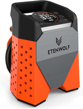 Load image into Gallery viewer, ETENWOLF ZEPHYR S3 Tire Inflator Portable Air Compressor, 1 Min Fast Inflation and 100% Duty Cycle, 160 PSI Air Pump for Cars, SUVs, Bikes, Balls (Vivid Orange)
