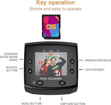 Load image into Gallery viewer, DIGITNOW! 135 Film Negative Scanner High Resolution Slide Viewer,Convert 35mm Film &amp;Slide to Digital JPEG Save into SD Card, with Slide Mounts Feeder No Computer/Software Required
