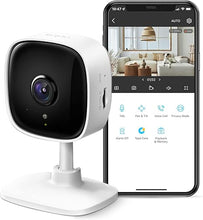 Load image into Gallery viewer, TP-Link Tapo 2K Indoor Security Camera for Baby Monitor, Dog Camera w/Motion Detection, 2-Way Audio Siren, Night Vision, Cloud &amp; SD Card Storage(Up to 256 GB), Works w/Alexa &amp; Google Home(Tapo C110)
