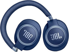 Load image into Gallery viewer, JBL Live 770NC - Wireless Over-Ear Headphones with True Adaptive Noise Cancelling with Smart Ambient, Up to 65 Hours of Battery Life, Comfort-fit Fabric Headband &amp; Carrying Pouch (Blue)
