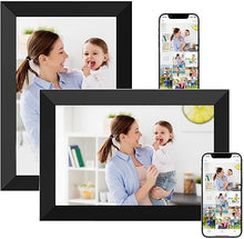 Load image into Gallery viewer, Digital Picture Frame 10.1 Inch WiFi Digital Photo Frame 1280 * 800 HD IPS Touch Screen,Auto Rotation,Share Photos Or Videos for Via APP (2 Pack)
