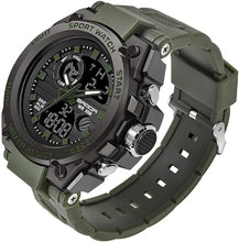 Load image into Gallery viewer, AIMES Mens Watches Sports Outdoor Waterproof Military Watch for Men Tactical Watch Analog Digital Date Alarm Stopwatch Multi-Function Tactics Big Face Wristwatch for Men
