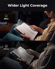 Load image into Gallery viewer, 86lux Reading Light, Rechargeable Book Light for Reading in Bed, Ultralight Clip-on LED Bookmark Lamp with 3 Amber Colors &amp; Stepless Dimming for Night Reading for Book Lovers, Kids, Grey
