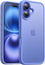 Load image into Gallery viewer, JETech Matte Case for iPhone 16 6.1-Inch, Shockproof Military Grade Drop Protection, Frosted Translucent Back Phone Cover, Anti-Fingerprint (Ultramarine)
