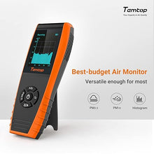 Load image into Gallery viewer, Temtop PM2.5 Monitor P600, Essential Air Particle Meter PM2.5 PM10 Air Quality Tester for Indoor/Outdoor Air Pollution Detection, Particle-Centric Detector w/Data Histogram Display
