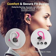 Load image into Gallery viewer, APEKX Bluetooth Headphones True Wireless Earbuds with Charging Case IPX7 Waterproof Stereo Sound Earphones Built-in Mic in-Ear Headsets Deep Bass for Sport Running Red
