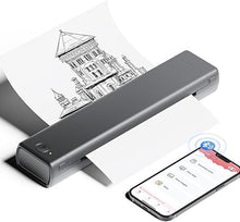 Load image into Gallery viewer, Phomemo M08F Portable Printer Wireless Travel, Portable Thermal Printer Support 8.5&quot; X 11&quot; US Letter, Inkless Bluetooth Printer Compatible with iOS, Android, PC for Travel, Office, Home

