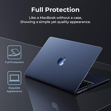 Load image into Gallery viewer, EooCoo [Ultra Thin Armor] Compatible with MacBook Air 13 inch 2024-2022 M3 M2 A3113 A2681, [100% Match Midnight] [Anti-Fingerprint], Air 13.6" Matte Protective Hard Case&amp;Keyboard Skin, Midnight Clear
