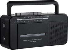 Load image into Gallery viewer, Boombox MP3 Conversion Cassette Tape Player Recorder AM FM Radio, Cassette to MP3 Digital Converter, USB Recording, Built-in Microphone, Big Speaker and Earphone Jack by AC or C Batteries
