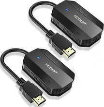 Load image into Gallery viewer, Wireless HDMI Transmitter and Receiver EDUP, Wireless HDMI Extender Kit, Plug &amp; Play, 50M/165FT Long Range, for Streaming/Casting Video and Audio to Monitor from Laptop/PC/HDTV/Projector/Camera
