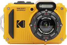 Load image into Gallery viewer, KODAK PIXPRO WPZ2 Rugged Waterproof Shockproof Dustproof WiFi Digital Camera 16MP 4X Optical Zoom 1080P Full HD Video Vlogging Camera 2.7&quot; LCD (Yellow)
