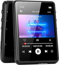 Load image into Gallery viewer, MECHEN 64GB MP3 Player Bluetooth 5.3 with 2.4&quot; Full Touch Screen?Portable Digital Music Player with Speaker?FM Radio, Line Recording, HiFi Lossless Sound, Support up to 128GB. (Black)
