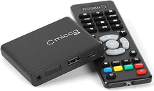 Load image into Gallery viewer, Micca G3 2K Quad-HD Digital Media Player for USB Drives and MicroSD Cards, Digital Signage, H.265/HEVC H.264/AVC MP4 MKV Videos MP3 Music JPG Photos, 4K HDMI, Analog AV, Auto Play and Resume
