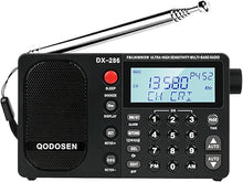 Load image into Gallery viewer, DX-286 Radio, Portable Shortwave Radio AM FM LW SW Ultra-high Sensitivity Full-Band Radio with TEF6686 chip with Two 3350MAH 18650 Batteries, Suitable for Kitchen Desk Bedroom Office Outdoor
