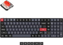 Load image into Gallery viewer, Keychron K17 Pro Wireless/Wired Custom Mechanical Keyboard Ultra-Slim 96% Layout QMK/VIA Programmable Knob RGB Backlight with Hot-Swappable Low-Profile Gateron Red Switch for Mac Windows Linux
