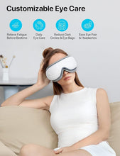 Load image into Gallery viewer, ALLJOY Eye Massager with Heat, Migraines Relief, Gifts for Women/Men, Eye Massage Mask with Bluetooth, Heat, Compression for Eye Strain Relief, Reduce Stye Eye, Improve Sleep
