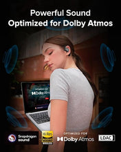 Load image into Gallery viewer, Cleer ARC 3 Open Ear Headphones - Dolby Audio, Snapdragon Sound True Wireless Earbuds, 50Hr Battery, Bluetooth 5.4, IPX 7, Multi-Point, Smart Controls, Wireless Charging Smart Case, Comfort Fit, Black
