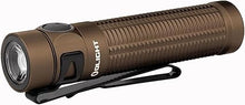 Load image into Gallery viewer, OLIGHT Baton3 Pro 1500 Lumens EDC Rechargeable Flashlights with MCC3, Compact Pocket Flashlight with L-Shape Stand and High Performance LED for Camping, Hiking and Emergency (Desert Tan Cool White)
