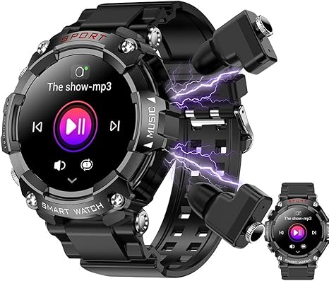 Smart Watch with Earbuds, 1.52