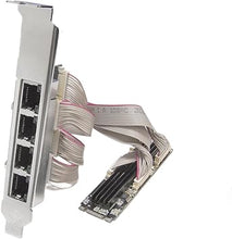 Load image into Gallery viewer, IO CREST 4 Ports Gigabit M.2 M+B Key Ethernet Card SI-PEX24092
