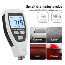 Load image into Gallery viewer, Paint Thickness Gauge, XRCLIF Coating Thickness Meter for Magnetic Metal &amp; Non-Magnetic Metal, Car Coating Depth Gauge with Backlight LCD/Automatically Material Identifying - Resolution 0.1 um
