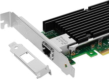 Load image into Gallery viewer, PCIe Ethernet Network Card for Intel X540-T1 X540 Chipset PCIe 2.1 x8 10Gb Single Port RJ45 LAN Card Support Windows Server/Windows/Linux/VMware/ESX

