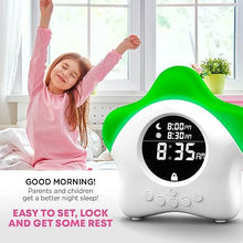 Load image into Gallery viewer, Stay-in-Bed Clock for Kids - Toddler Sleep Training Clock, Night Light &amp; Alarm Clock
