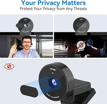 Load image into Gallery viewer, EMEET 1080P Webcam - USB Webcam with Microphone &amp; Physical Privacy Cover, Noise-Canceling Mic, Auto Light Correction, C950 Ultra Compact FHD Web Cam w/ 70°View for Meeting/Online Classes/Zoom/YouTube
