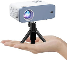 Load image into Gallery viewer, Mini Projector, VOPLLS 1080P Full HD Supported Video Projector, Portable Outdoor Home Theater Movie Projector, 50% Zoom, Compatible with HDMI, USB, AV, Smartphone/Tablet/Laptop (Small Projector)

