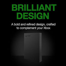 Load image into Gallery viewer, Seagate Game Drive for Xbox 5TB External Hard Drive Portable HDD - USB 3.2 Gen 1, Black with Built-in Green LED bar, Xbox Certified, 3 Year Rescue Services (STKX5000403)
