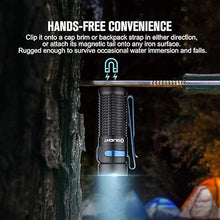 Load image into Gallery viewer, OLIGHT Baton3 1200 Lumens Ultra-Compact Rechargeable EDC Flashlight, Powered by Rechargeable Battery for Household Search, Outdoor Camping, Hiking and Mountaineering (Black)
