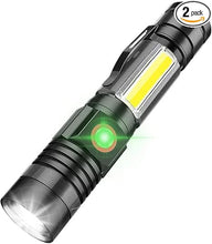 Load image into Gallery viewer, iToncs LED Tactical Flashlight, Magnetic Flashlight, 2000 Lumens Super Bright Flash Light with COB Work Light, Waterproof, 4 Modes, Pocket LED Flashlights for Outdoor Camping Emergency
