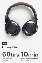 Load image into Gallery viewer, Cleer Enduro ANC Noise Cancelling Over the Ear Bluetooth Headphones with Mic, 60 Hrs Playtime, Noise Canceling, Ambient EQ Modes, Hi-Res Audio, Deep Bass, Multi-Point Connect, Bluetooth 5.0, Dark Navy
