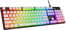 Load image into Gallery viewer, HyperX Pudding Keycaps - Double Shot PBT Keycap Set with Translucent Layer, for Mechanical Keyboards, Full 104 Key Set, OEM Profile, English (US) Layout - White
