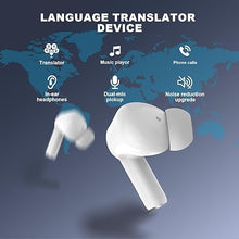 Load image into Gallery viewer, Language Translator Earbuds 3-in-1 Traslation Earset Real Time Translating Headphones 138 Languages Two-Way Translator Earpiece, Support Free Talk Mode ,Speaker Mode ,Touch , 3 Modes Translator Device
