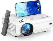 Load image into Gallery viewer, AuKing Projector with Wifi and Bluetooth, 2024 Upgraded Full HD 1080P Mini Projector, Home Theater Video Projector Compatible with HDMI/USB/AV/Smartphone/TV Box/Laptop
