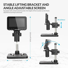 Load image into Gallery viewer, 4.3&quot; Coin Microscope 1000x Handheld LCD Digital Microscope with Screen Coin Magnifier with 8 Adjustable LED Lights Compatible with PC Windows/Mac OS with 32GB SD Card
